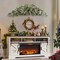 42" Flocked Christmas Swag – Snowed Artificial Pine Garland, Winter Evergreen Mantel & Holiday Home Decor